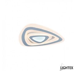 Бял LED плафон Lightex Turn за антре
