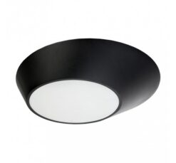 Черен LED плафон Lightex Gibson за баня