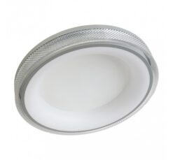 Сив LED плафон Lightex Grace за антре