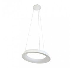Бял LED полилей Lightex Lulea за трапезария