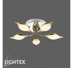 Месинг LED полилей Lightex Valley за хол