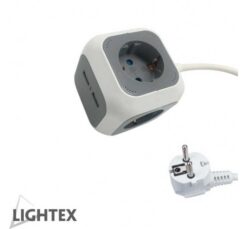 Разклонител Lightex Cube за дома и офиса