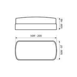 VIVALUX 4147 ВЛАГОЗАЩИТЕНА ПЛАФОНИЕРА BALI/O LED ∙ 16W ∙ 4000K ∙ IP54 - Image 2