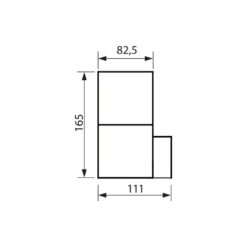 VIVALUX 4348 ВЛАГОЗАЩИТЕН ЕДИНИЧЕН ФАСАДЕН АПЛИК SAPORO/W ∙ 1 X E27 ∙ ЧЕРЕН ∙ IP44 - Image 2