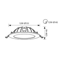LED луна VIVALUX 3987 CALIX LED ∙ 12W ∙ 4000K - Image 2