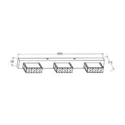 LED аплик за баня VIVALUX 4324 JOYA ∙ 9W ∙ 4000K - Image 2