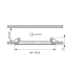 VIVALUX 3391 LED ПАНЕЛ ESTE LED ∙ 6W ∙ 400LM ∙ БЯЛ ∙ 4000K - Image 2