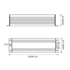 VIVALUX 3655 LED ЗАХРАНВАНЕ PPD POWER LED DRIVER ∙ 200W ∙ IP67 - Image 2