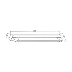 LED аплик за баня VIVALUX 4321 MODENA LED ∙ 9W ∙ 4000K ∙ ХРОМ - Image 2