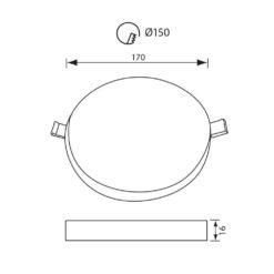 VIVALUX 4281 LED ПАНЕЛ RONDO LED ∙ 24W ∙ 2400LM ∙ БЯЛ ∙ 4000K - Image 2