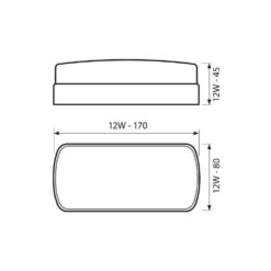 VIVALUX 4146 ВЛАГОЗАЩИТЕНА ПЛАФОНИЕРА BALI/O LED ∙ 12W ∙ 4000K ∙ IP54 - Image 2