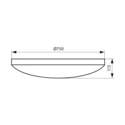 Плафон VIVALUX 4287 LED CELINE LED ∙ 100W ∙ 3000-6400K - Image 2