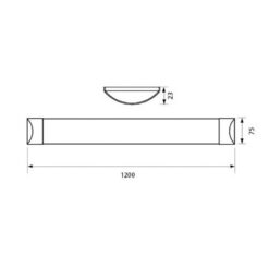 VIVALUX 3731 LED ОСВЕТИТЕЛНО ТЯЛО FLAT LED ∙ 36W ∙ 1200 MM ∙ 4000K - Image 2