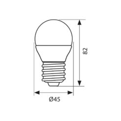 VIVALUX 3411 LED ЛАМПА CAMEO LED ∙ 6W ∙ 480LM ∙ E27 ∙ 4000K - Image 2
