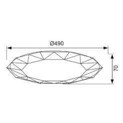 Плафон VIVALUX 4290 МУЛТИФУНКЦИОНАЛНА JEWEL LED ∙ 60W ∙ 3000-6400K - Image 2