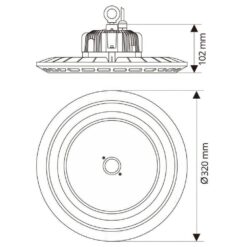 VIVALUX 4151 ИНДУСТРИАЛНО ОСВЕТИТЕЛНО ТЯЛО SCI-FI LED ∙ 100W ∙ 120D ∙ 5000-5500K ∙ IP65 - Image 2