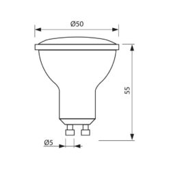 VIVALUX 3711 LED ЛАМПА VOLUX LED ∙ JDR ∙ 7W ∙ 450LM ∙ GU10 ∙ 6400K - Image 2