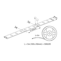 VIVALUX 4357 LED ЛЕНТА LENTA LED ∙ 60 SMD3528 ∙ ЧЕРВЕНА ∙ 5М - Image 2