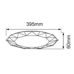 Плафон VIVALUX 4289 МУЛТИФУНКЦИОНАЛНА JEWEL LED ∙ 36W ∙ 3000-6400K - Image 2