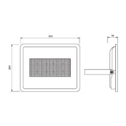 VIVALUX 4037 LED ПРОЖЕКТОР VIGOR LED SMD ∙ 200W ∙ ЧЕРЕН ∙ 6400K ∙ IP65 - Image 2