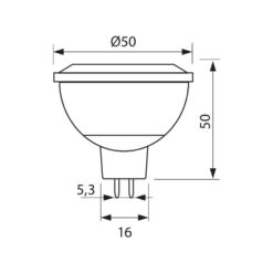 VIVALUX 3581 LED ЛАМПА PROXI LED ∙ MR16 ∙ 5W ∙ 350LM ∙ 12V ∙ G5.3 ∙ 3000K - Image 2