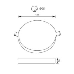 VIVALUX 4280 LED ПАНЕЛ RONDO LED ∙ 18W ∙ 1800LM ∙ БЯЛ ∙ 4000K - Image 2