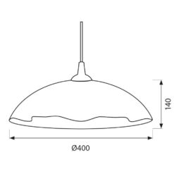 Полилей VIVALUX 0699 FAZZOLETTO ∙ 51318 ∙ СТАЦИОНАРЕН ∙ Ø400 ММ - Image 2