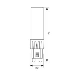 VIVALUX 4237 LED ЛАМПА OTO LED ∙ 7W ∙ 700LM ∙ G9 ∙ 3000K - Image 2