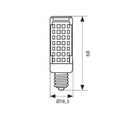 VIVALUX 4299 LED ЛАМПА JAY LED ∙ 5W ∙ 500LM ∙ E14 ∙ 6400K - Image 2