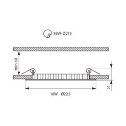 VIVALUX 3390 LED ПАНЕЛ ESTE LED ∙ 18W ∙ 1150LM ∙ БЯЛ ∙ 4000К - Image 2