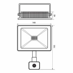 VIVALUX 3975 LED ПРОЖЕКТОР СЪС СЕНЗОР NYX LED ∙ 30W ∙ ЧЕРЕН ∙ 6400K ∙ IP44 - Image 2
