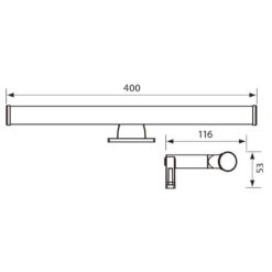 LED аплик за баня VIVALUX 4013 ALDO LED ∙ 6W ∙ 4000K ∙ IP44 - Image 2