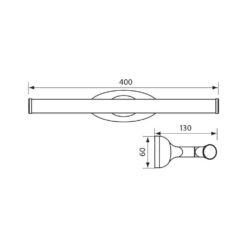 LED аплик за баня VIVALUX 4014 WALLY LED ∙ 6W ∙ 4000K ∙ IP44 - Image 2