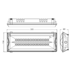VIVALUX 4116 АВАРИЙНО ОСВЕТИТЕЛНО ТЯЛО CASTOR LED ∙ 5W ∙ IP65 ∙ LI-ION ∙ 3.7V - Image 2