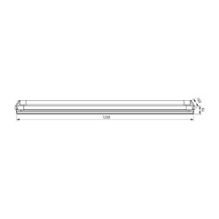 VIVALUX 3810 LED ОСВЕТИТЕЛНО ТЯЛО POLO LED ∙ T8 ∙ 2X18W ∙ 1200 MM ∙ 4000K - Image 2