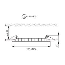 VIVALUX 3389 LED ПАНЕЛ ESTE LED ∙ 12W ∙ 850LM ∙ БЯЛ ∙ 4000К - Image 2