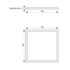 VIVALUX 3682 LED ПАНЕЛ GRANDO LED ∙ 40W ∙ 3000LM ∙ ДИМИРУЕМ ∙ БЯЛ ∙ 4000K - Image 2