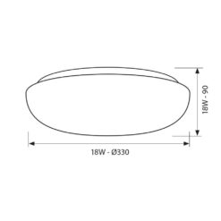 Плафон VIVALUX 3690 ДЕКОРАТИВНА LED NUVOLA LED ∙ 18W ∙ 4000K - Image 2