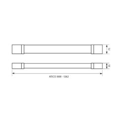 VIVALUX 4018 LED ОСВЕТИТЕЛНО ТЯЛО ATICO LED ∙ 36W ∙ 1200 MM ∙ 4000K ∙ IP65 - Image 2