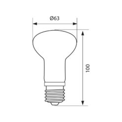 VIVALUX 3829 РЕФЛЕКТОРНА LED ЛАМПА RAVE LED ∙ R63 ∙ 8W ∙ 640LM ∙ E27 ∙ 3000K - Image 2