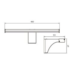 LED аплик за баня VIVALUX 4016 ZOE LED ∙ 8W ∙ 4000K ∙ IP44 - Image 2