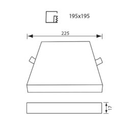 VIVALUX 4285 LED ПАНЕЛ QUADRA LED ∙ 36W ∙ 3600LM ∙ БЯЛ ∙ 4000K - Image 2