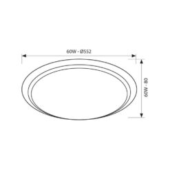 Плафон VIVALUX 4163 МУЛТИФУНКЦИОНАЛНА ATHENA LED ∙ 60W ∙ 3000-6400K - Image 2