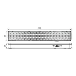 VIVALUX 4033 АВАРИЙНО LED ОСВЕТИТЕЛНО ТЯЛО RACER LED-L ∙ 5W ∙ LI-ION ∙ 3,7V - Image 2
