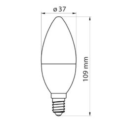 VIVALUX 4300 LED ЛАМПА NORRIS LED PREMIUM ∙ 9W ∙ 868LM ∙ E14 ∙ 3000K - Image 2