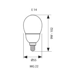 VIVALUX 2793 ЕНЕРГОСПЕСТЯВАЩА ЛАМПА MINI GLOBE ∙ 9W ∙ 432LM ∙ E14 ∙ 2700K - Image 2