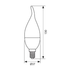 VIVALUX 3407 LED ЛАМПА CAMEO LED ∙ 6W ∙ 480LM ∙ E14 ∙ 4000K - Image 2