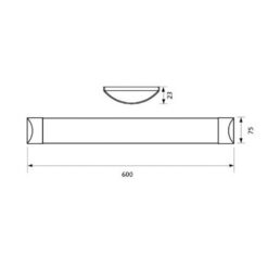 VIVALUX 3730 LED ОСВЕТИТЕЛНО ТЯЛО FLAT LED ∙ 18W ∙ 600 MM ∙ 4000K - Image 2