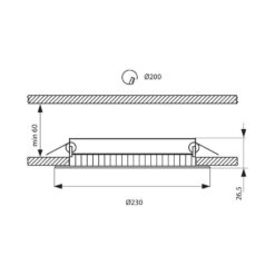 VIVALUX 3466 LED ЛУНА ЗА ВГРАЖДАНЕ SKY LED ∙ 20W ∙ БЯЛ ∙ 4000K - Image 2