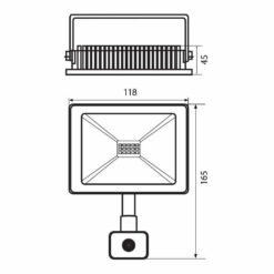 VIVALUX 3973 LED ПРОЖЕКТОР СЪС СЕНЗОР NYX LED ∙ 10W ∙ ЧЕРЕН ∙ 6400K ∙ IP44 - Image 2